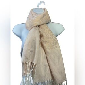 White House black Market pastel peach metallic